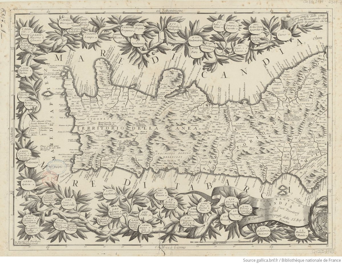 1696 Isola Regno di Candia : Coronelli Vincenzo 1.jpeg